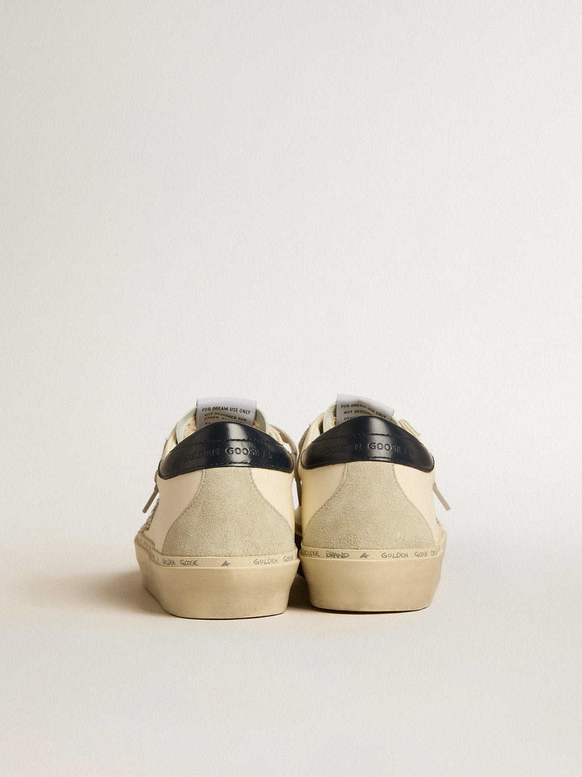 Hi Star LTD in nappa with crystal star and dark blue heel tab| Golden Goose