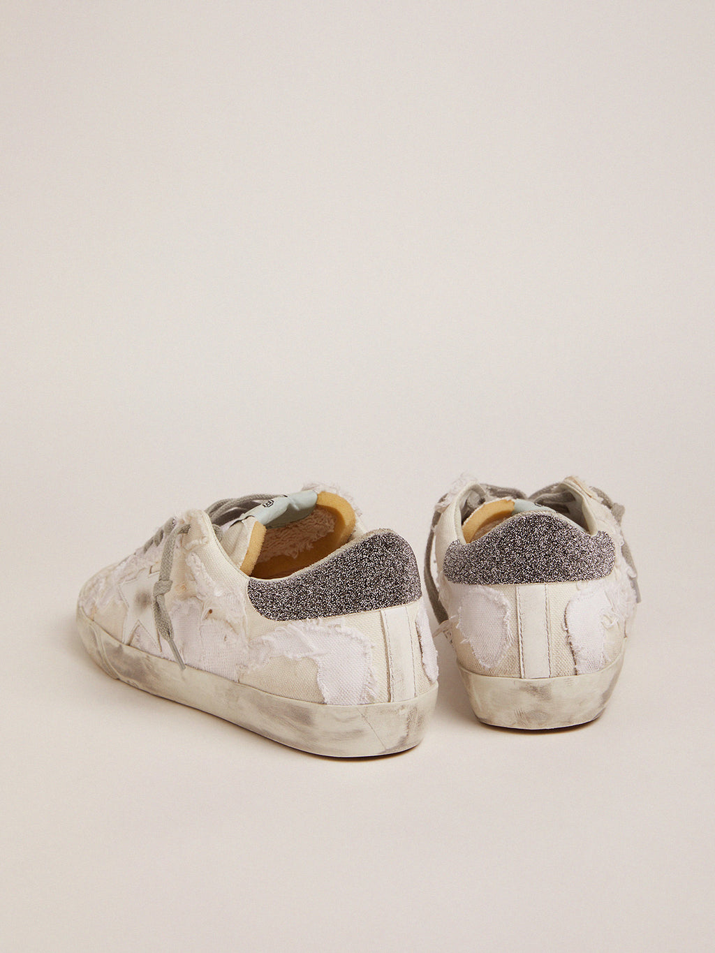 Women's Super-Star white sneakers with Swarovski| Golden Goose