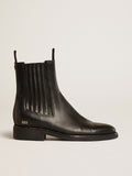 Women's Chelsea boots in black leather| Golden Goose