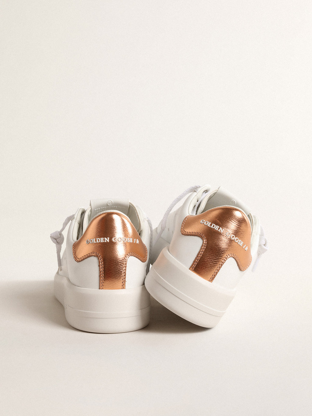 Bio-based Purestar with bronze metallic leather heel tab| Golden Goose