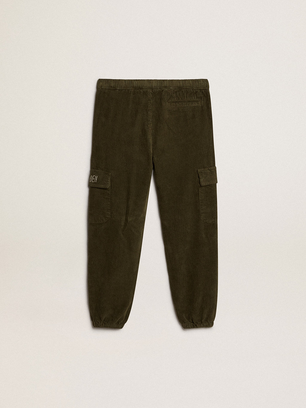 Dark green cotton cargo pants| Golden Goose