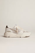 Running Sole in nappa and mesh with platinum leather star and heel tab| Golden Goose