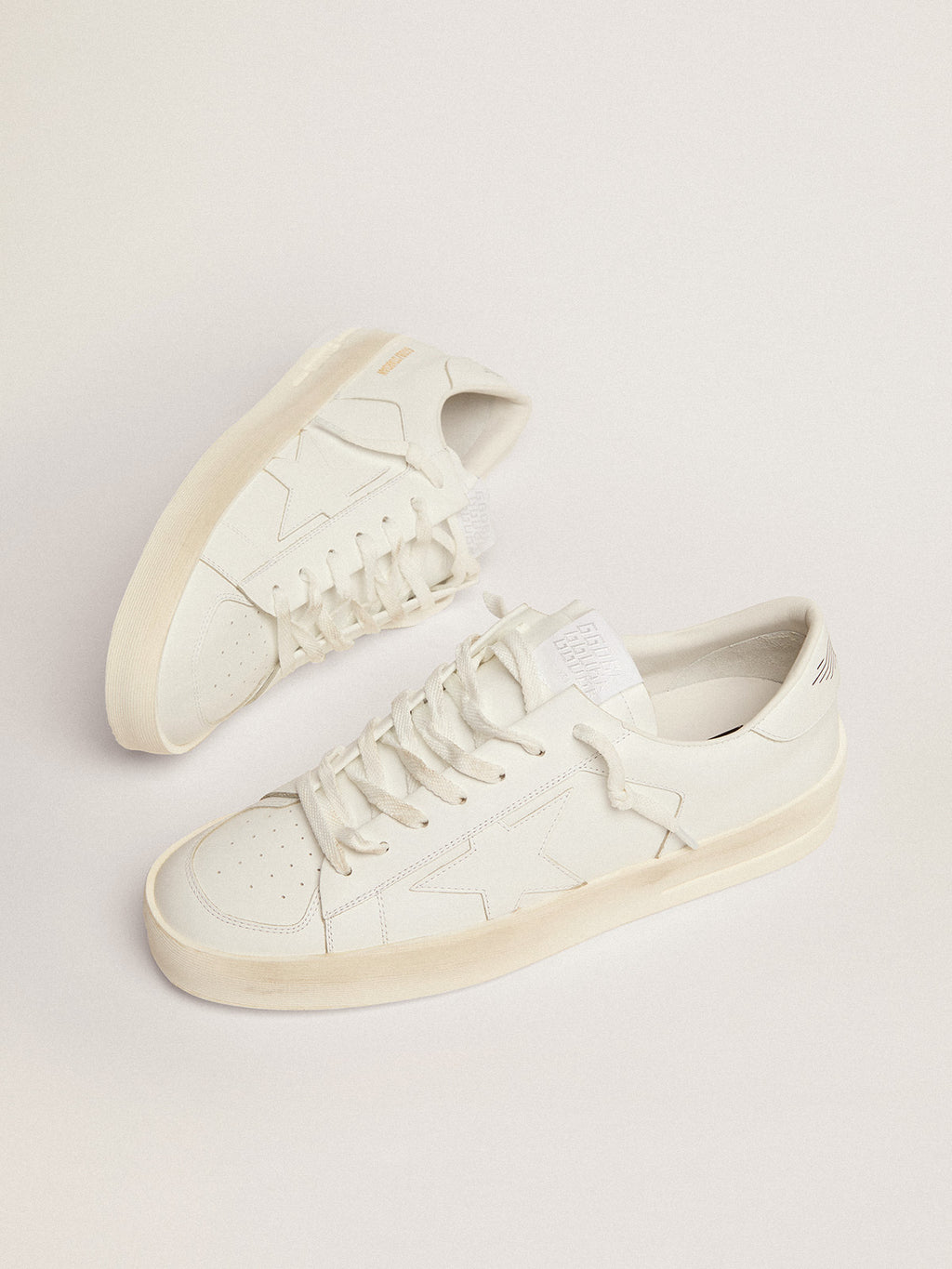 Men's Stardan in white leather| Golden Goose