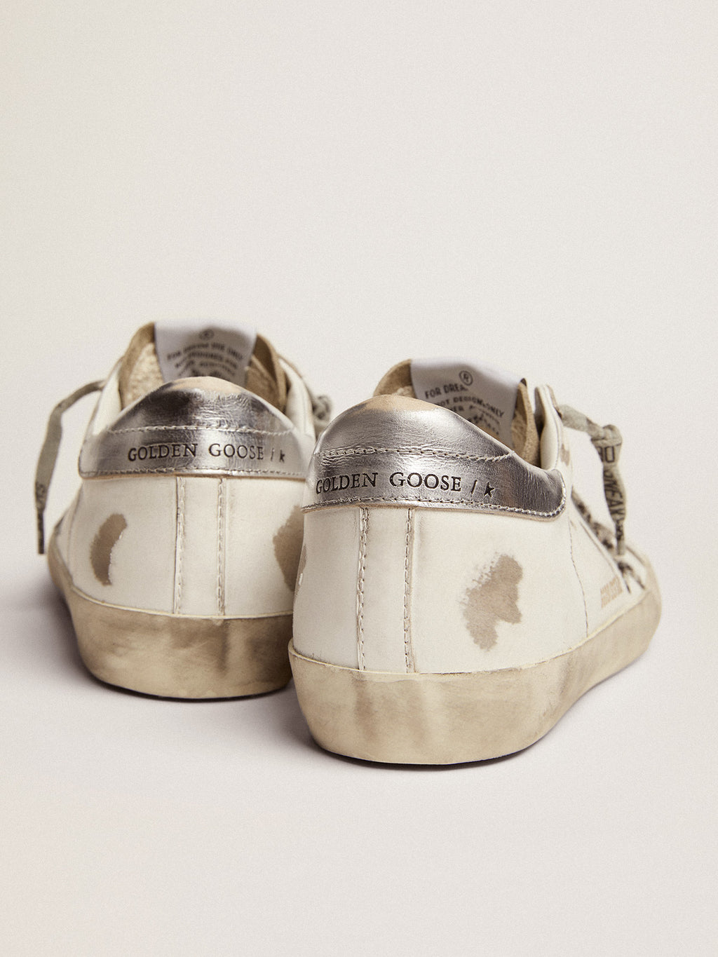 Women's Super-Star with zebra print pony skin star| Golden Goose