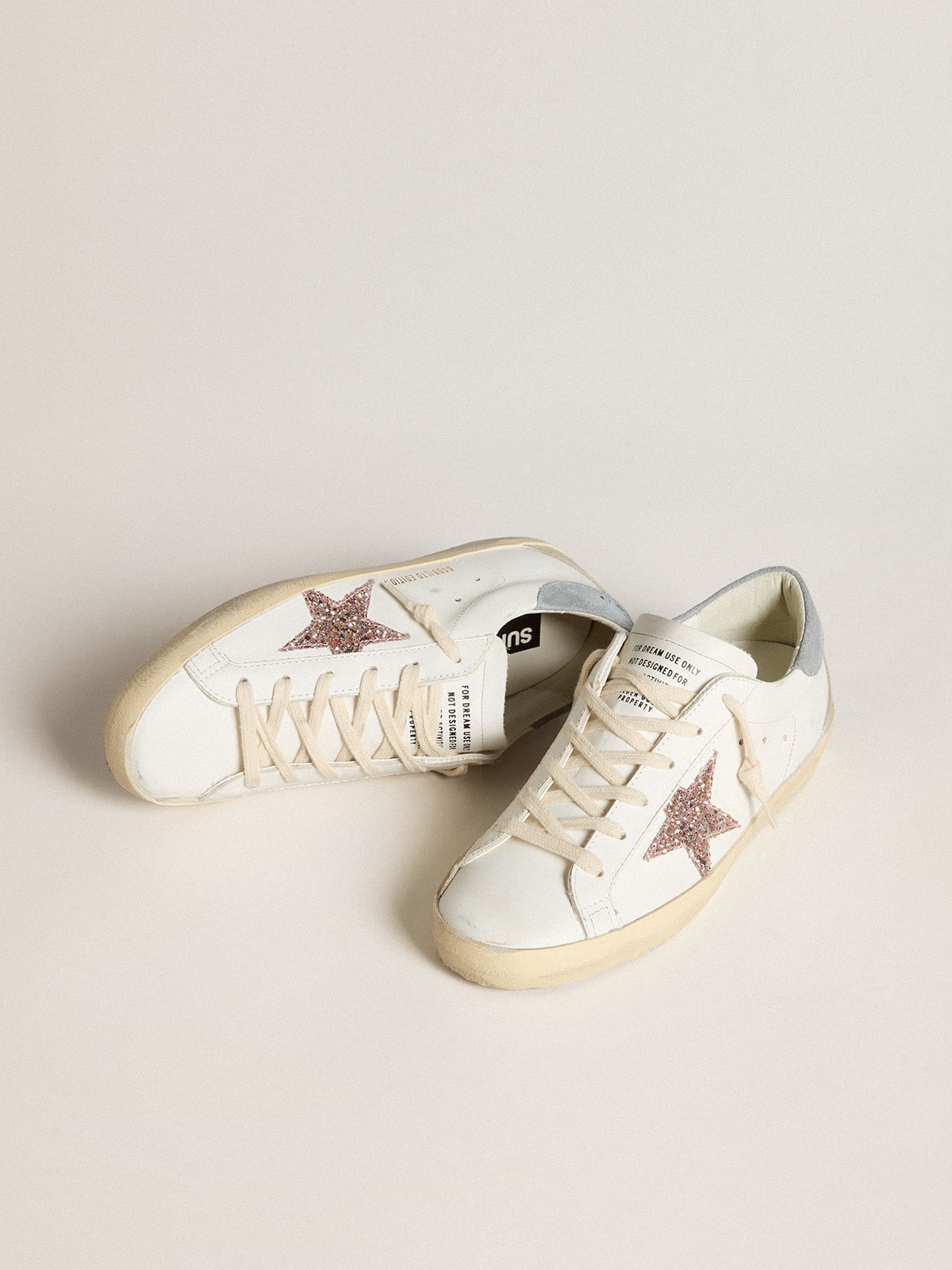 Super-Star LTD with multicolor glitter star and suede heel tab| Golden Goose