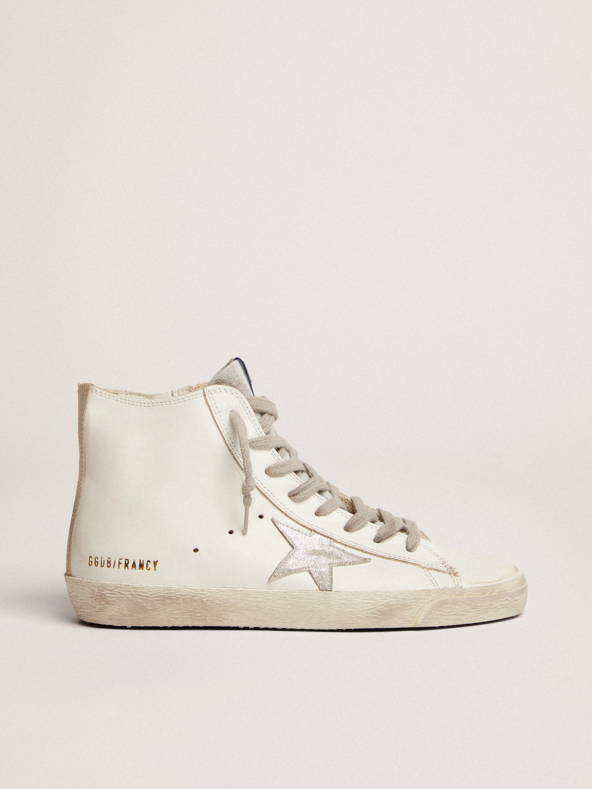 Women's Francy leather with suede star| Golden Goose