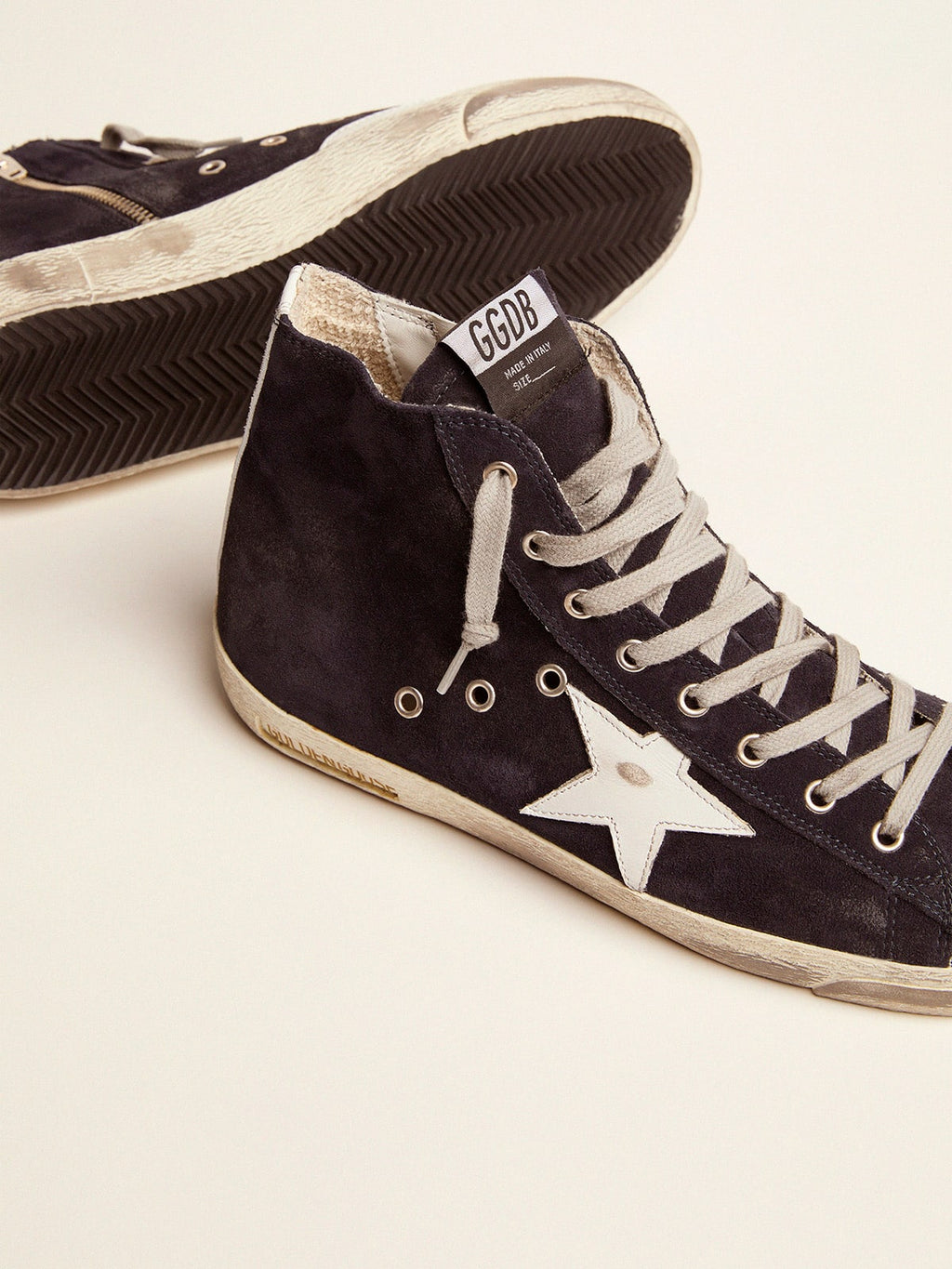 Francy sneakers in leather with leather star and heel tab| Golden Goose