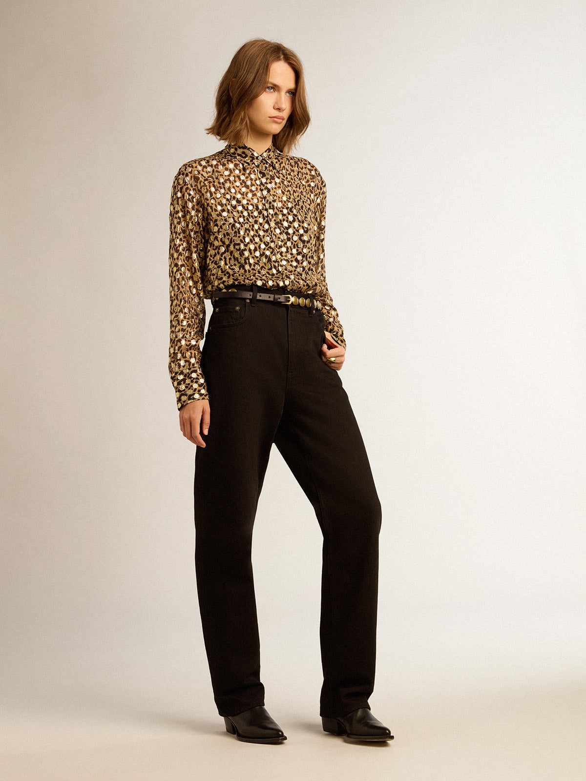 Women's black jeans| Golden Goose