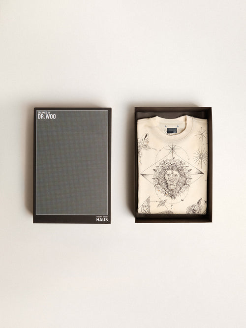 Exclusive HAUS of Dreamers sweatshirt in aged white| Golden Goose