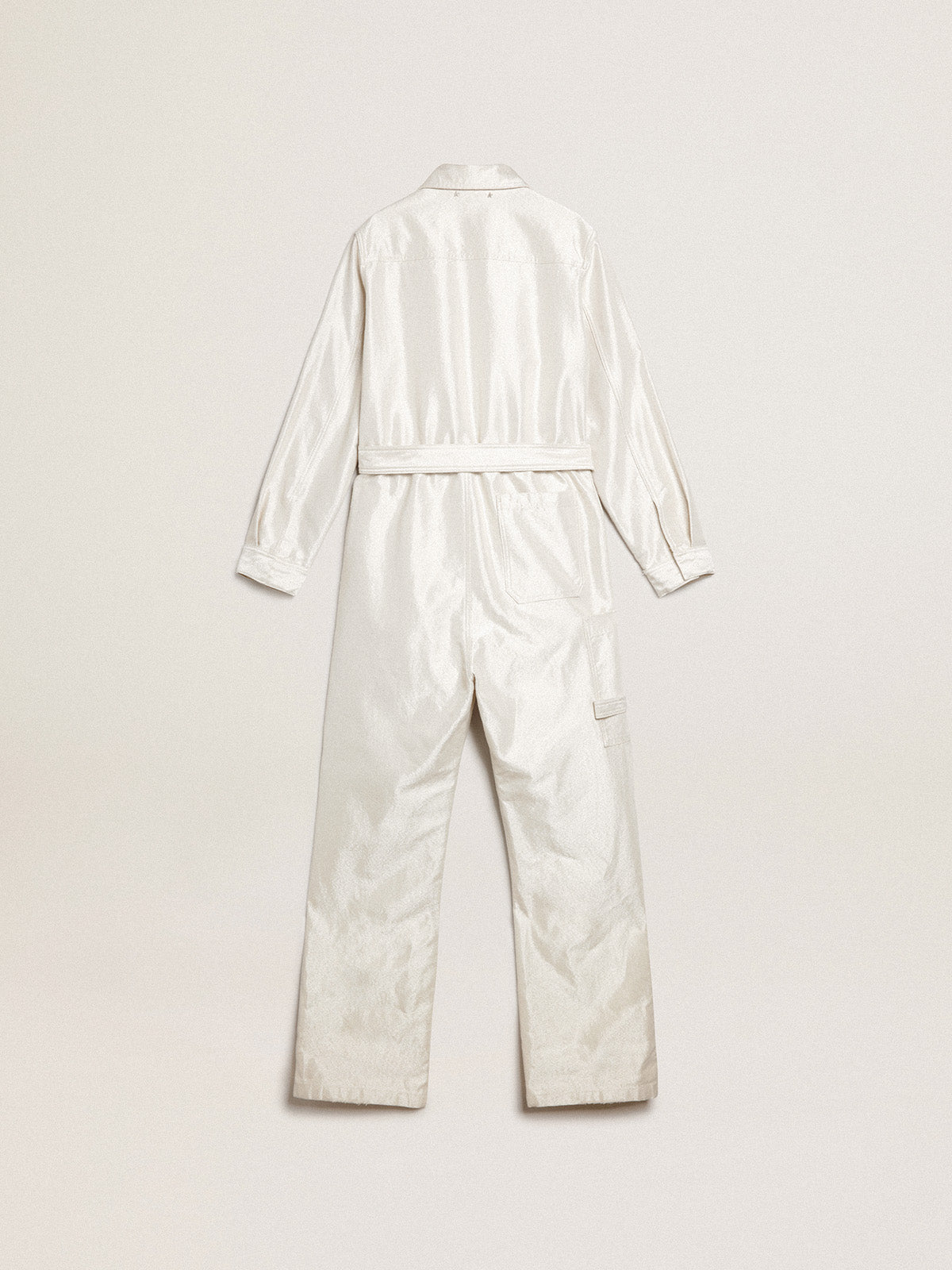 Golden white denim jumpsuit| Golden Goose