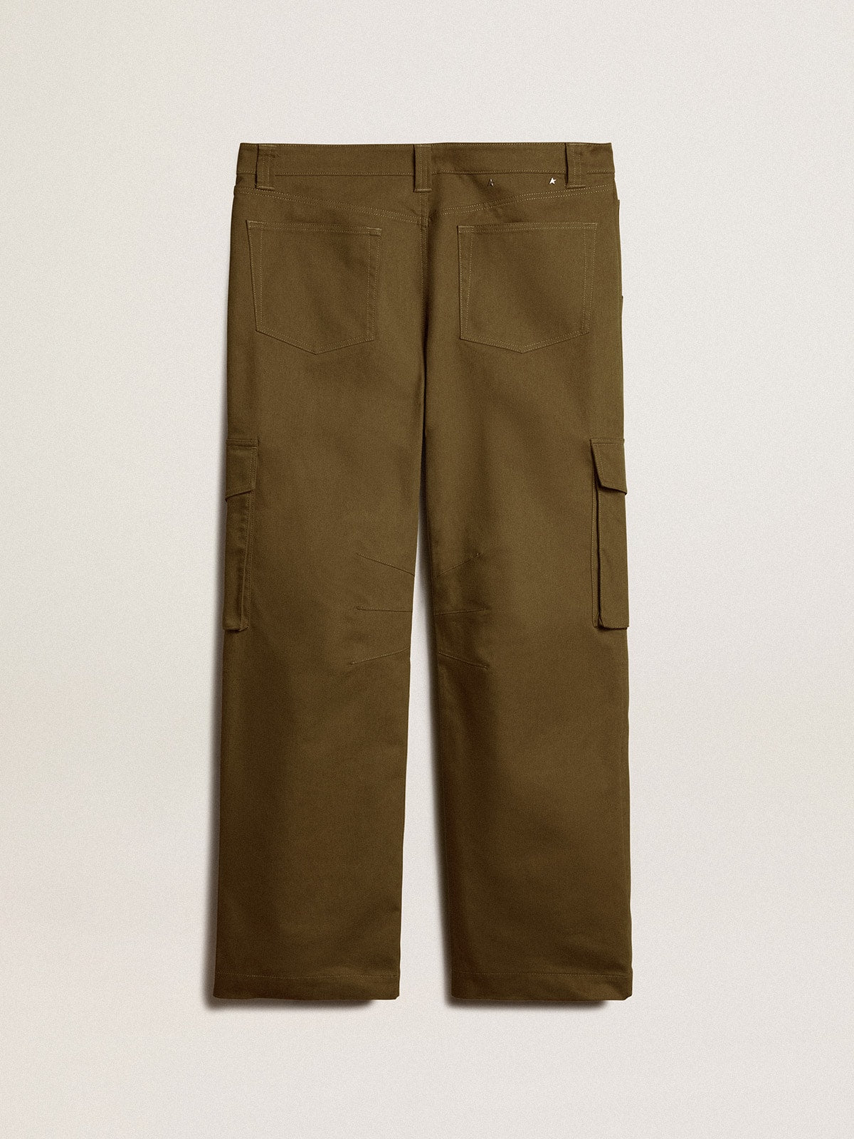 Olive green cargo pants| Golden Goose