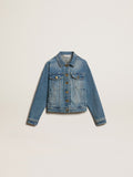 Boys' mid-wash denim jacket| Golden Goose