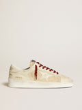 Men's Stardan LTD in suede with patent white leather star and heel tab| Golden Goose