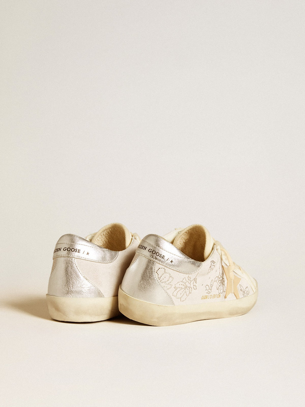 Super-Star LTD with Swarovski crystals and smoke gray leather star| Golden Goose