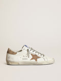 Super-Star with a tobacco suede star and beige heel tab| Golden Goose
