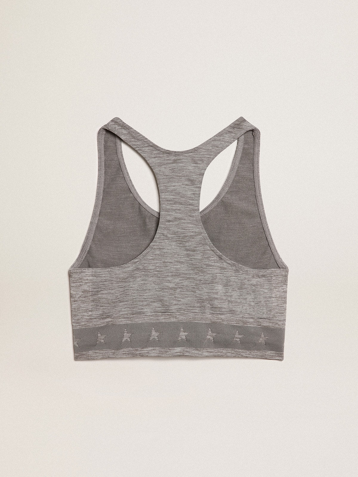 Gray melange athletic top| Golden Goose