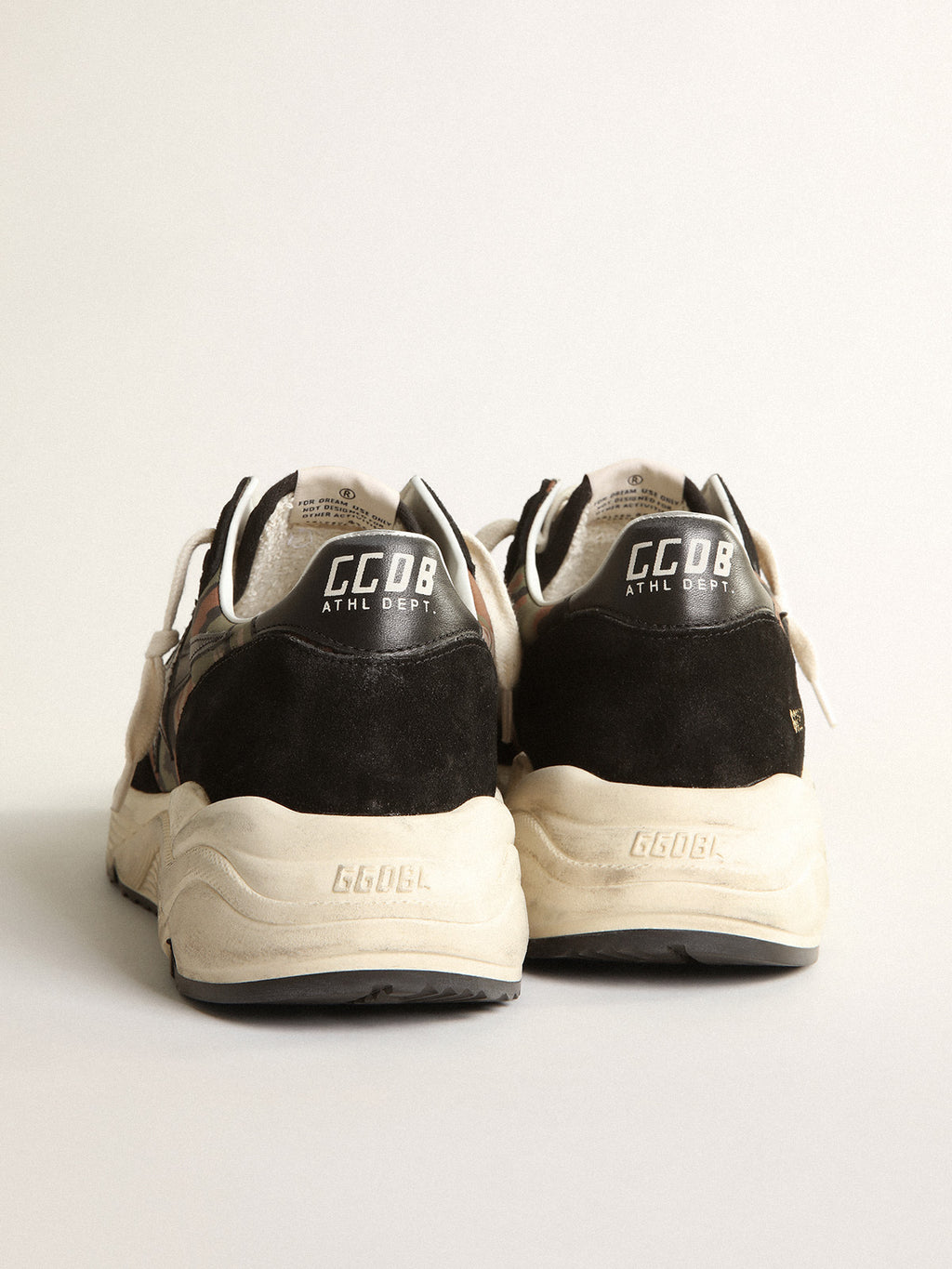 Men's Running Sole in nylon ripstop with camouflage print| Golden Goose