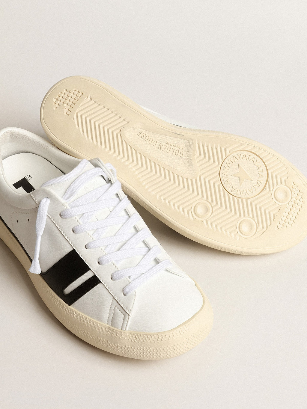 Yatay Model 1B white sneakers with black Y| Golden Goose