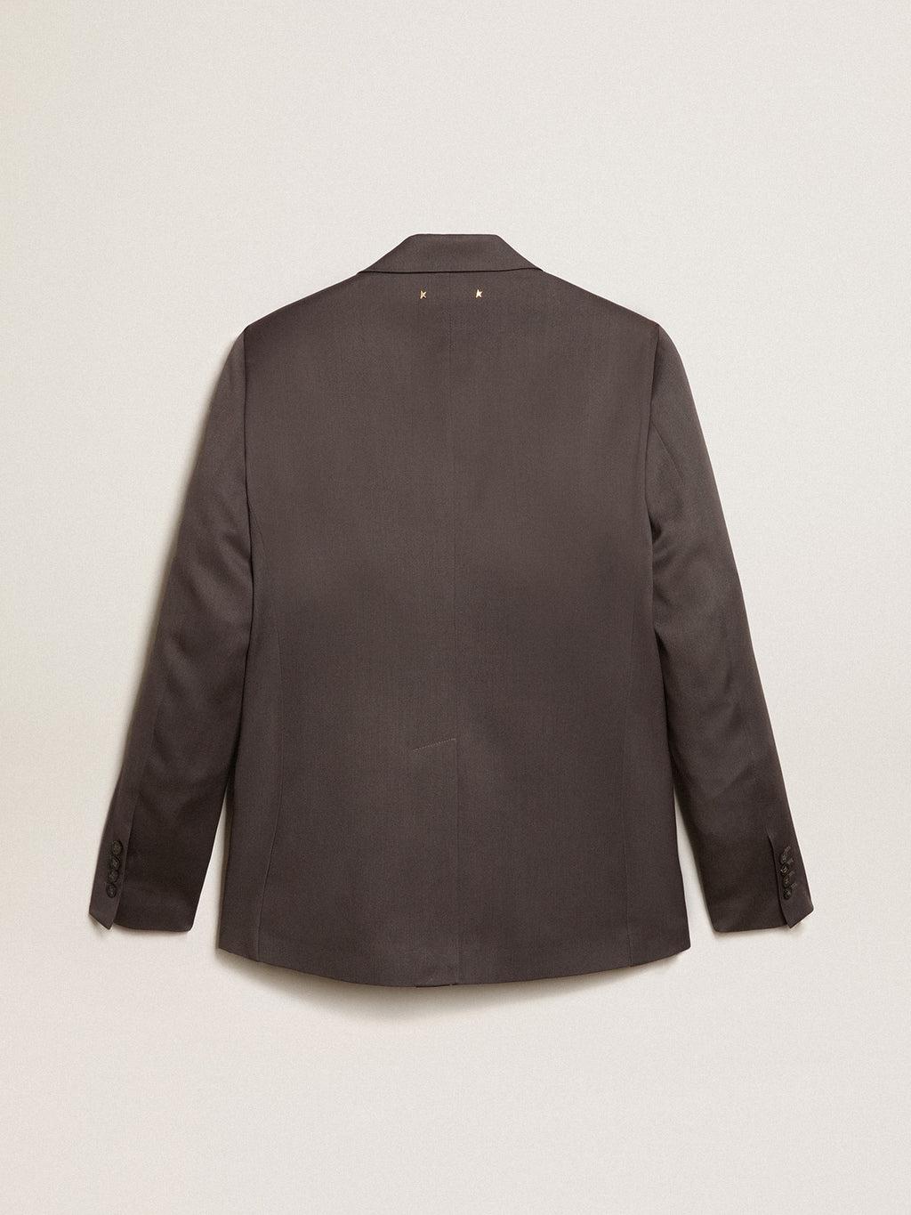 Single-breasted blazer in gray wool| Golden Goose