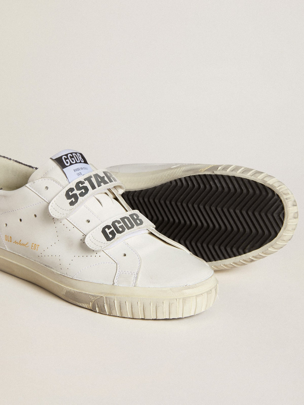 Bio-based Old School with perforated star and glitter heel tab| Golden Goose