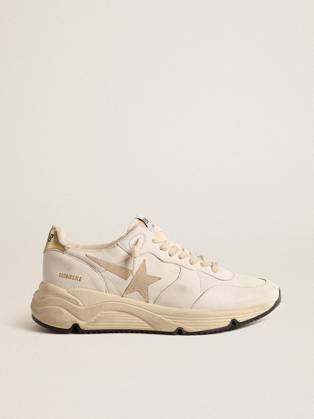 Running Sole LTD in nappa with suede star and gold heel tab| Golden Goose