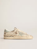 Stardan LTD with aqua-green nappa leather star and heel tab| Golden Goose