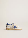 Ball Star Junior with blue metallic leather star and heel tab| Golden Goose