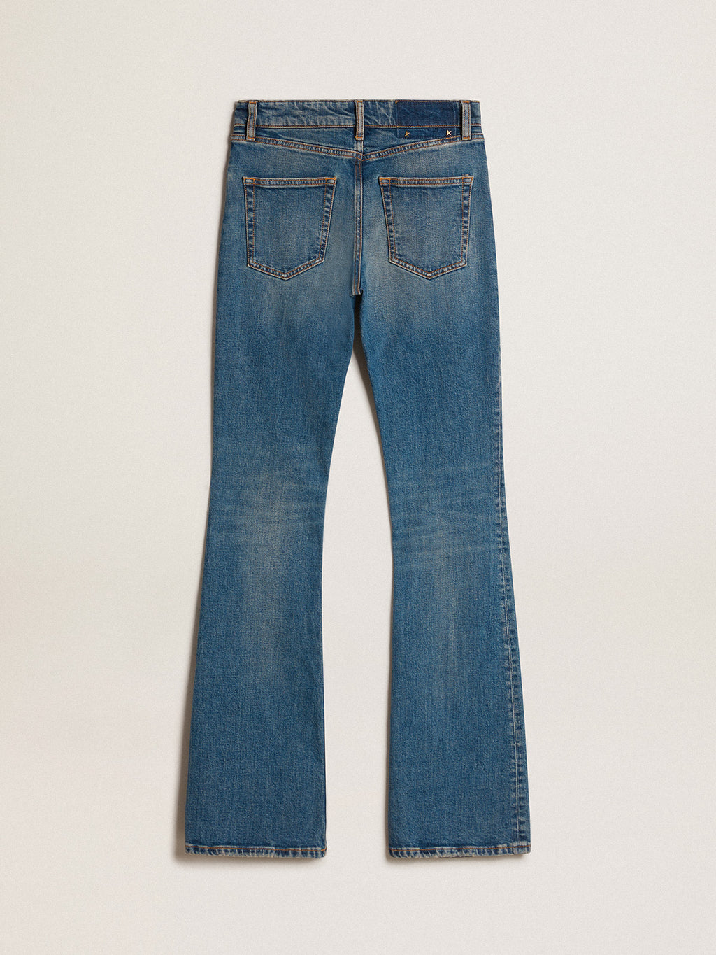 Blue jeans in elasticated fabric| Golden Goose
