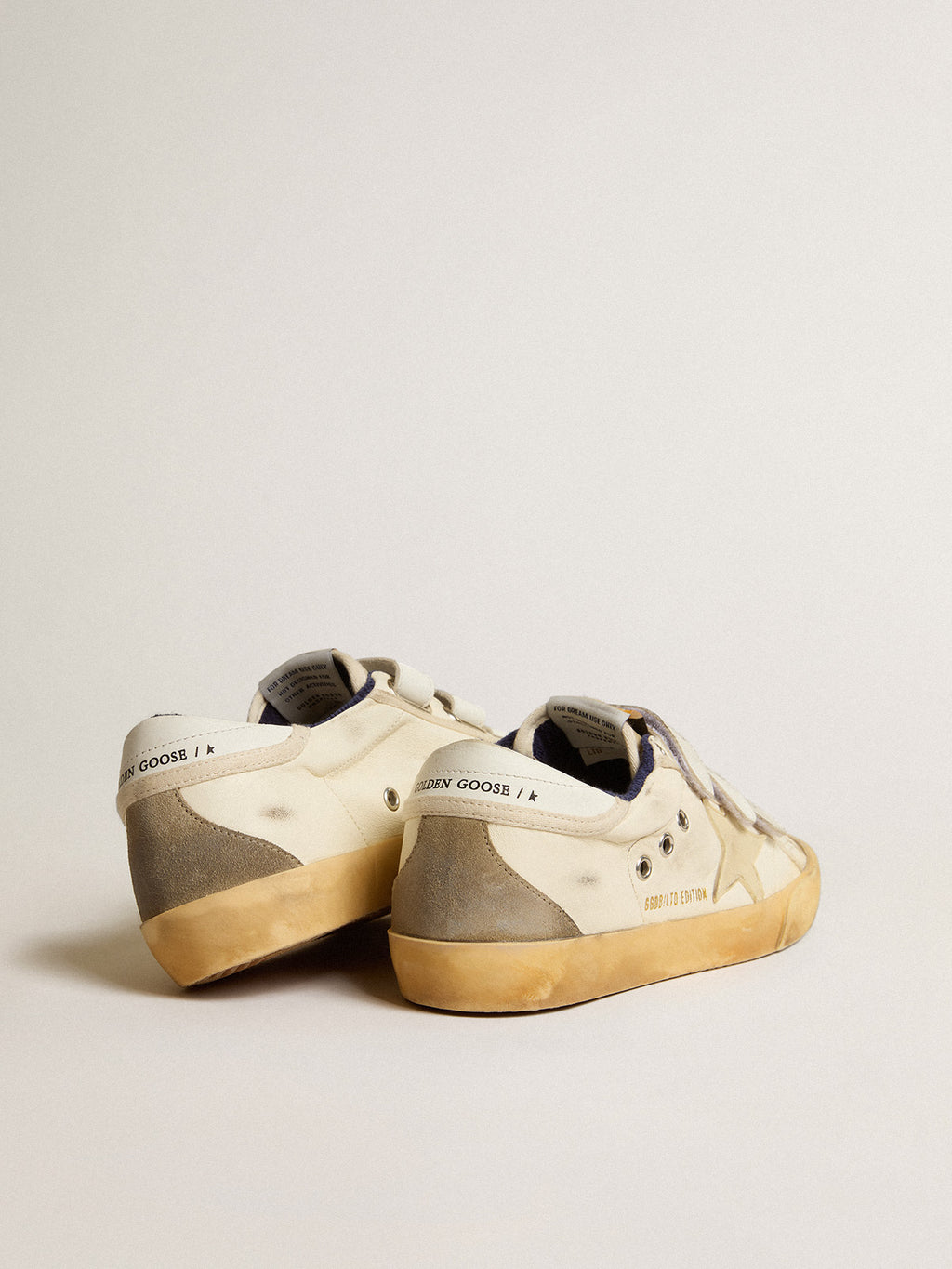 Women's Old School LAB in nappa with rubber star and suede inserts| Golden Goose