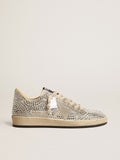 Ball Star LTD with Swarovski crystals and gray suede star| Golden Goose