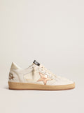 Ball Star LTD in canvas and nappa with bronze metallic leather star| Golden Goose