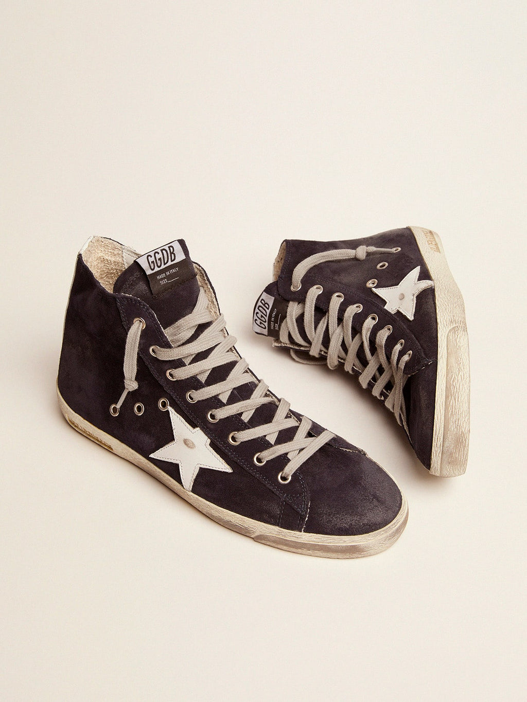 Francy sneakers in leather with leather star and heel tab| Golden Goose