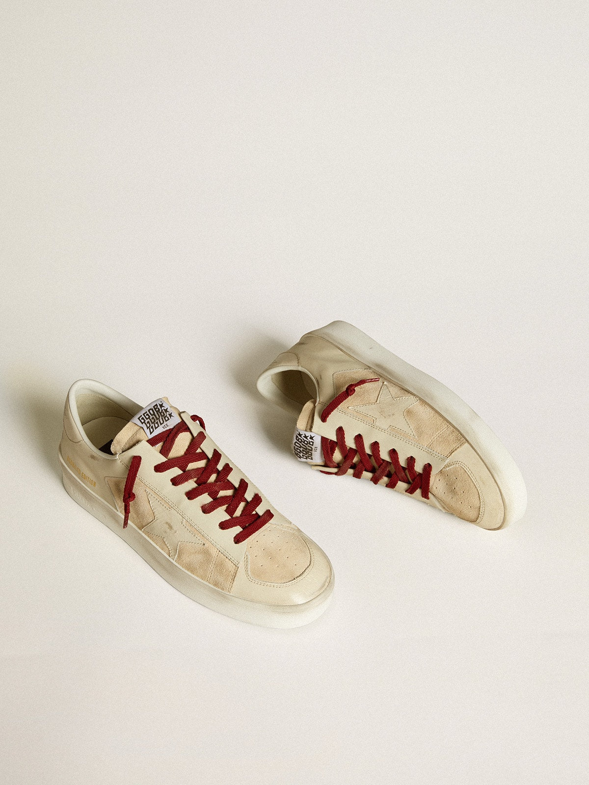 Men's Stardan LTD in suede with patent white leather star and heel tab| Golden Goose