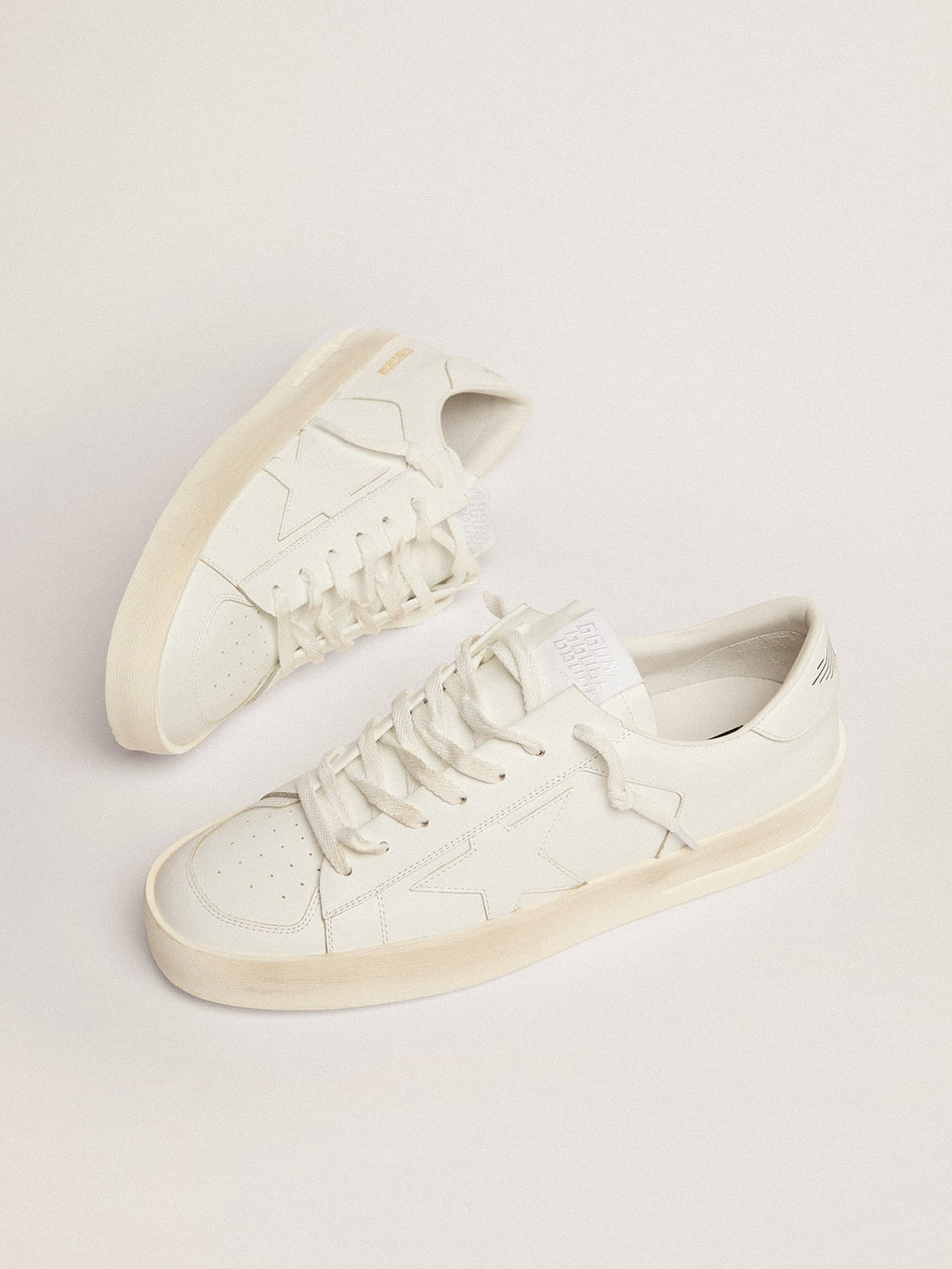 Men's Stardan in white leather| Golden Goose