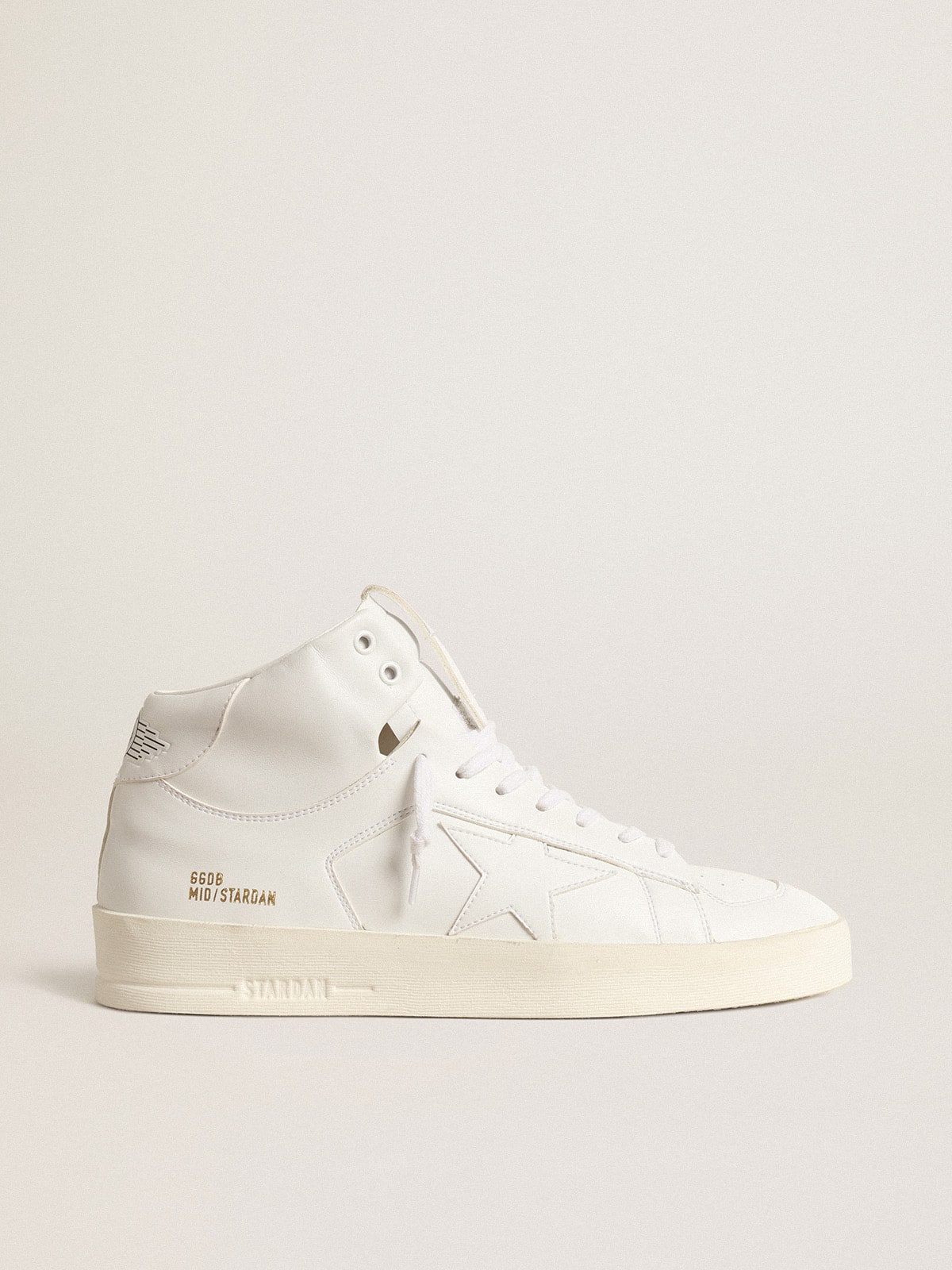 Men's bio-based Mid-Stardan with white star and heel tab| Golden Goose