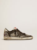 Women's Ball Star in elephant-print leather with black leather star| Golden Goose