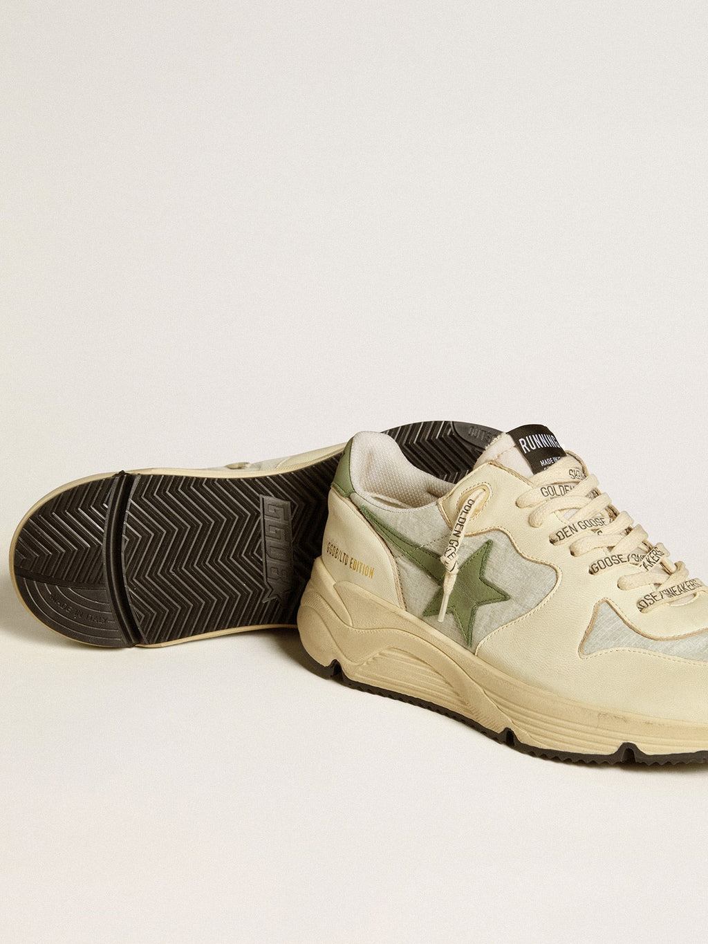 Men's Running Sole LTD in nylon and nappa with nubuck star and heel tab| Golden Goose