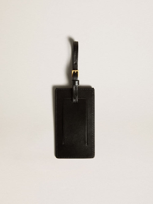Black luggage tag| Golden Goose